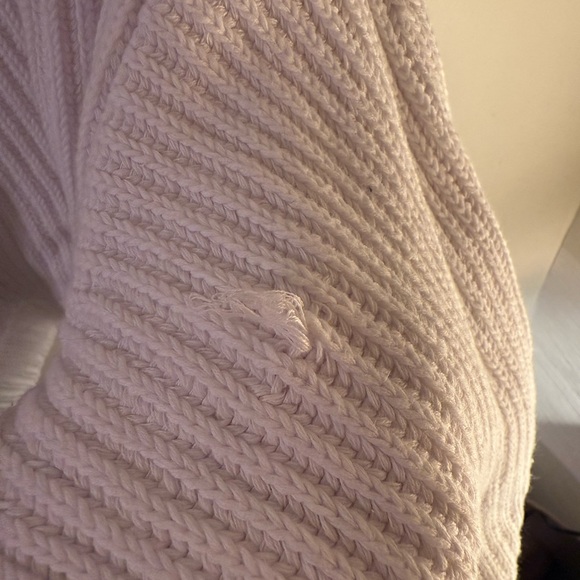 Free People Off-the-Shoulder Cream Sweater - Picture 4 of 5